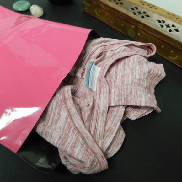 100 PURE PINK Poly Mailer Bags 10X13 *FIRM - Picture 5 of 7